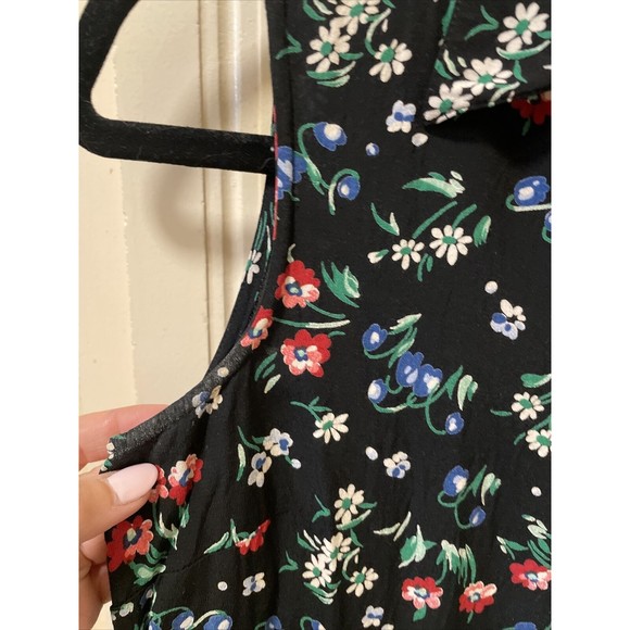 Vintage 90's The Limited Dress Small Rayon Floral button Down Skater Grunge y2k - Picture 5 of 9